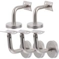 thumbnail image 1 of 5pcs Handrail Bracket Stainless Steel Moveable Railing Bracket For Stairway Deck, 1 of 7