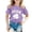 Purple, variant on St Patricks Day Shirt For Kids Boys Girls Green Clover Dinosaur Pattern Short Sleeve Casual T Shirt
