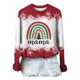thumbnail image 1 of Camisas navideñas para mujer, sudadera ligera con cuello redondo de manga larga estampada, camisetas cómodas gráficas Pompotops gfhjh14652, 1 of 7