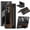 Coffee, variant on ShellTech for Samsung Galaxy Z Fold 7 Leather Hard PC Plating Case with Pen Holder & Slim Stylus, with Kickstand, Hinge Protection, Screen Protector, Retro Leather Protective Cover,Coffee