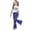 Navy, variant on Weebloom Girls Outfits Short Sleeve Patriotic Stylish Casual Jumpsuit With Bow Print Flared Leg Pants Kids Playwear Outfit Youth Girl Clothes Set Size 5-6 Years Black
