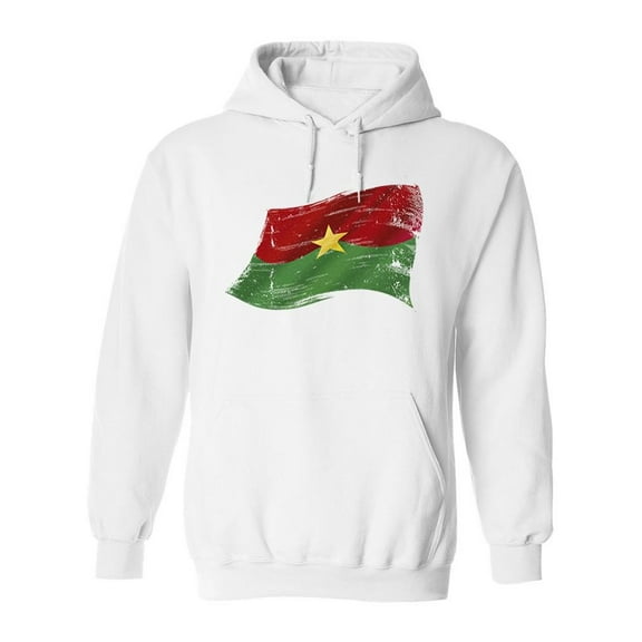 Burkina Faso Flag Hoodie Men -Image by Shutterstock, Male Medium