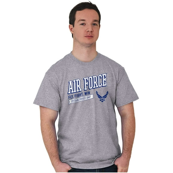 US Air Force Fly Fight Win Est 1947 Men's Graphic T Shirt Tees Brisco Brands S