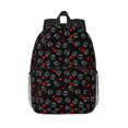 thumbnail image 1 of Easygdp Love Valentine's skull Mochila Ligera de 15 Pulgadas para Estudiantes, Mochila Cómoda para la Escuela y Viajes, Correas Ajustables, 1 of 6