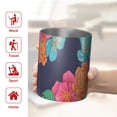 thumbnail image 5 of 12oz Coffee Tumblers Pioneer Flower Floral Print Pattern Stainless Steel Vacuum Insulated Travel Tumbler Coffee Cups Mug with Lid and Straw with Cleaning Brush for Cold & Hot Drinks, 5 of 5