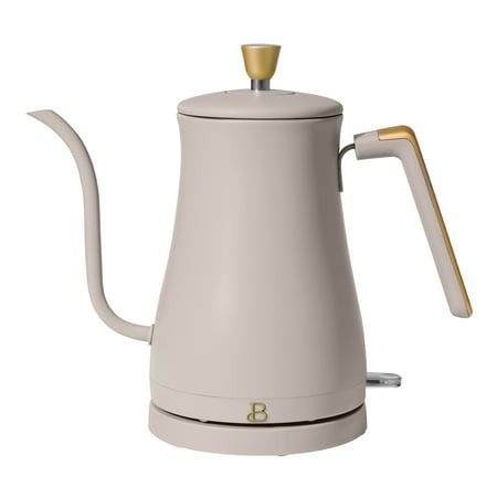 Easyworkz Gooseneck Pour Over Stainless Steel Coffee Kettle 20 oz with Upgraded Spout, Brass Gold Black SALE Today! Beautiful 1-Liter Electric Gooseneck Kettle 1200 W, Porcini Taupe By Drew Barrymore