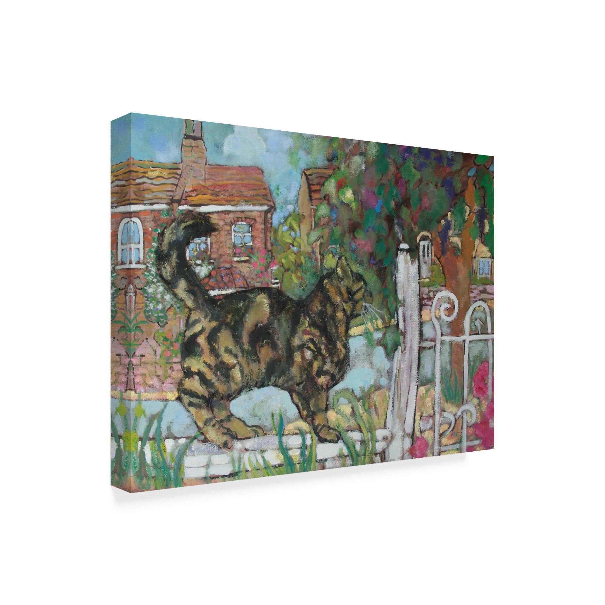 Trademark Fine Art 'Henry The Cat' Canvas Art by Lorraine Platt
