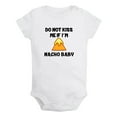 thumbnail image 2 of iDzn Do Not Kiss Me If I'm Nacho Baby Funny Rompers For Babies, Newborn Baby Unisex Bodysuits, Infant Jumpsuits, Toddler 0-24 Months Kids One-Piece Oufits, 2 of 5