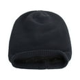 thumbnail image 3 of Dyfzdhu Unisex Winter Cotton Hat Warm Fleece Knitted Blue, 3 of 4