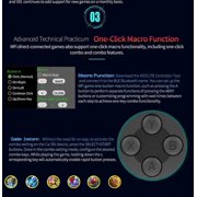 Mocute 061 Wireless Gamepad Wireless Left Right Split Game Controller Bluetooth Gaming Joystick for Android for IOS for PC