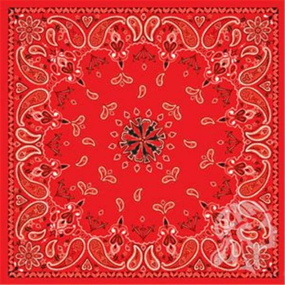 Bandannas sold In 12s B003 Red Paisley
