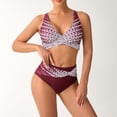 thumbnail image 1 of Traje de baño de dos piezas con estampado de moda y cintura alta para mujer, tankini, traje de baño de dos piezas para mujer, tankinis para mujer, traje de baño de 2 piezas para mujer, trajes de baño, 1 of 8