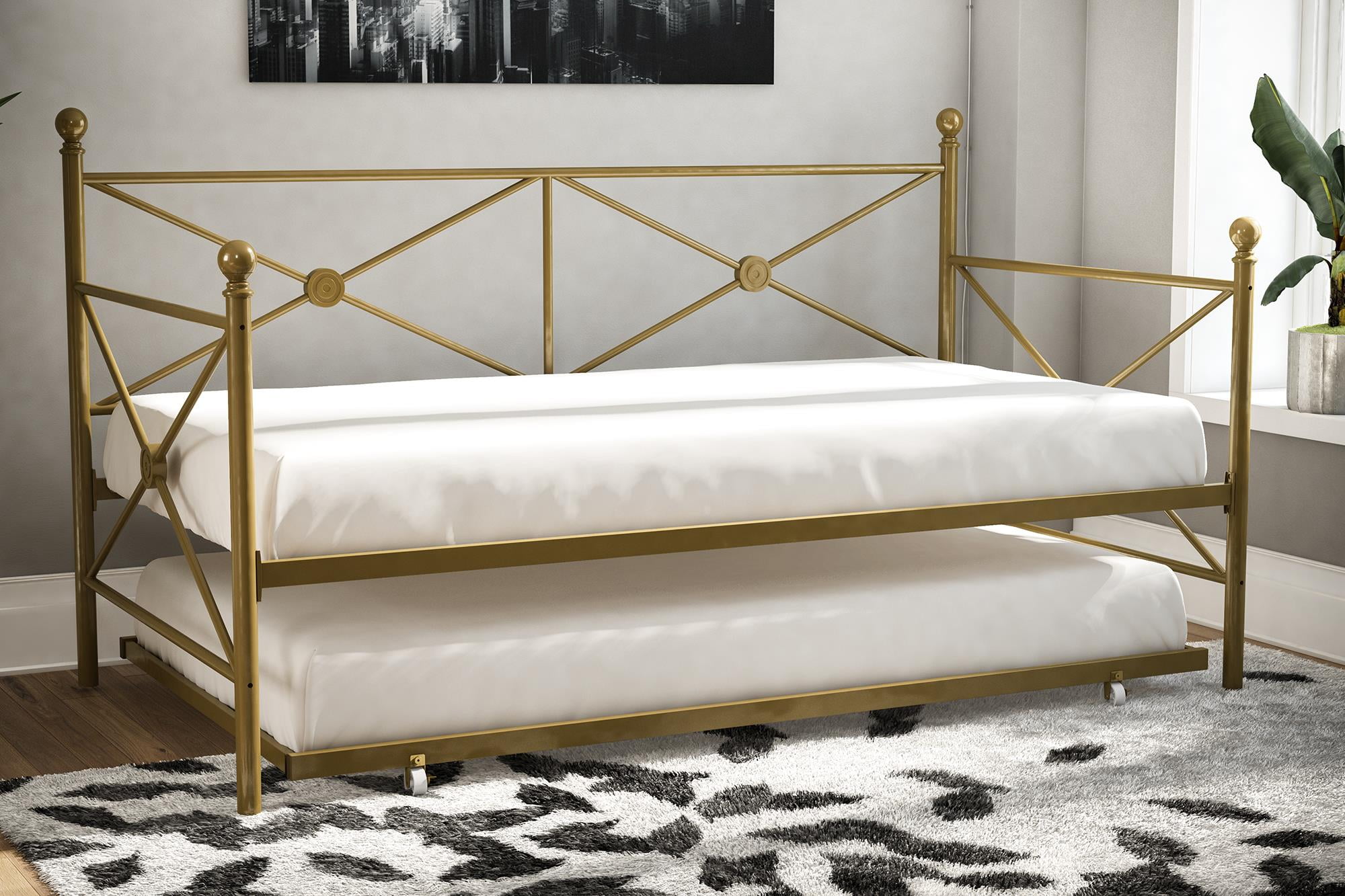 DHP Lubin Daybed and Trundle, Gold - Twin - Walmart.com - Walmart.com