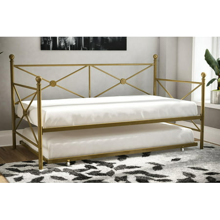 DHP Lubin Daybed and Trundle, Gold - Twin