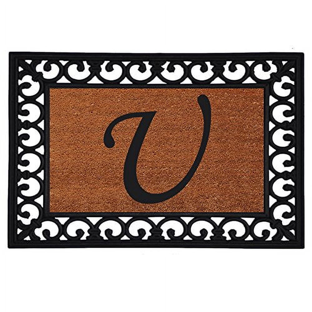 Calloway Mills Monogram Insert Outdoor Doormat 19" x 25" (LETTER U)