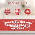 thumbnail image 3 of Miangastore Nappe de Festival Design Thème de Noël Rouge Polyester Lot de 1 74x13x0.3in, 3 of 8