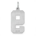 thumbnail image 4 of 925 Sterling Silver Solid Large Sparkle Cut Sport game Number 9 Charm Pendant Necklace Jewelry for Women, 4 of 6