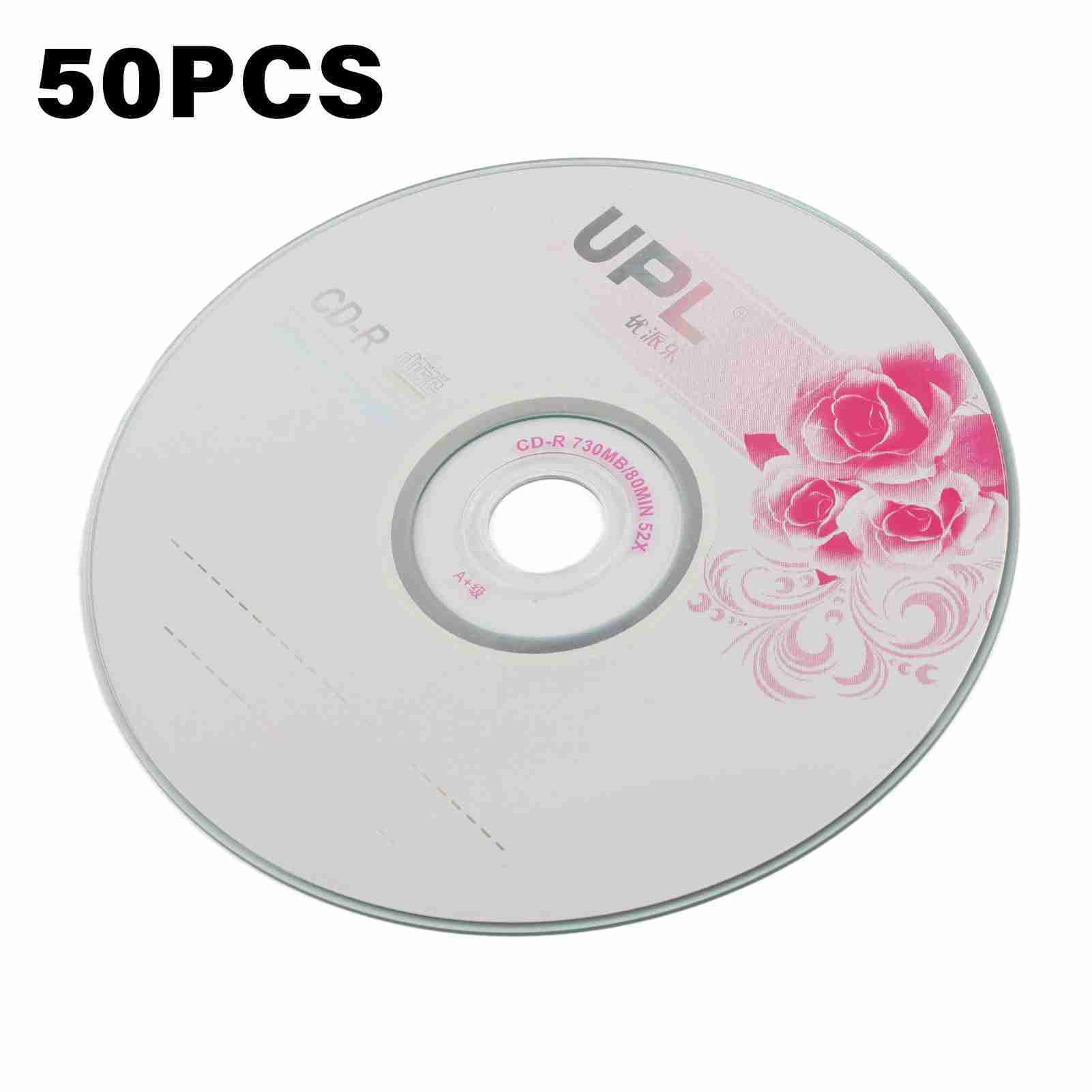 52X CD,R Blank Discs 700MB Capacity, Fast Recording For Audio, Video  Files
