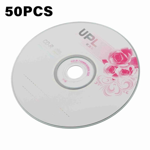 Sorven Blank CDs CD R Blank Discs, Recordable Disc Store 225 Photos 52X for Music 50PCS