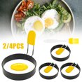thumbnail image 1 of HOTBEST Egg Rings Huevos Paquete de 2 Moldes Cooking Rings, Pancake de Acero Inoxidable para Freír Huevos y Tortilla, 1 of 10