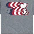 thumbnail image 3 of Peanuts - Dancing Americana Snoopy - Men's Short Sleeve Graphic T-Shirt, 3 of 6