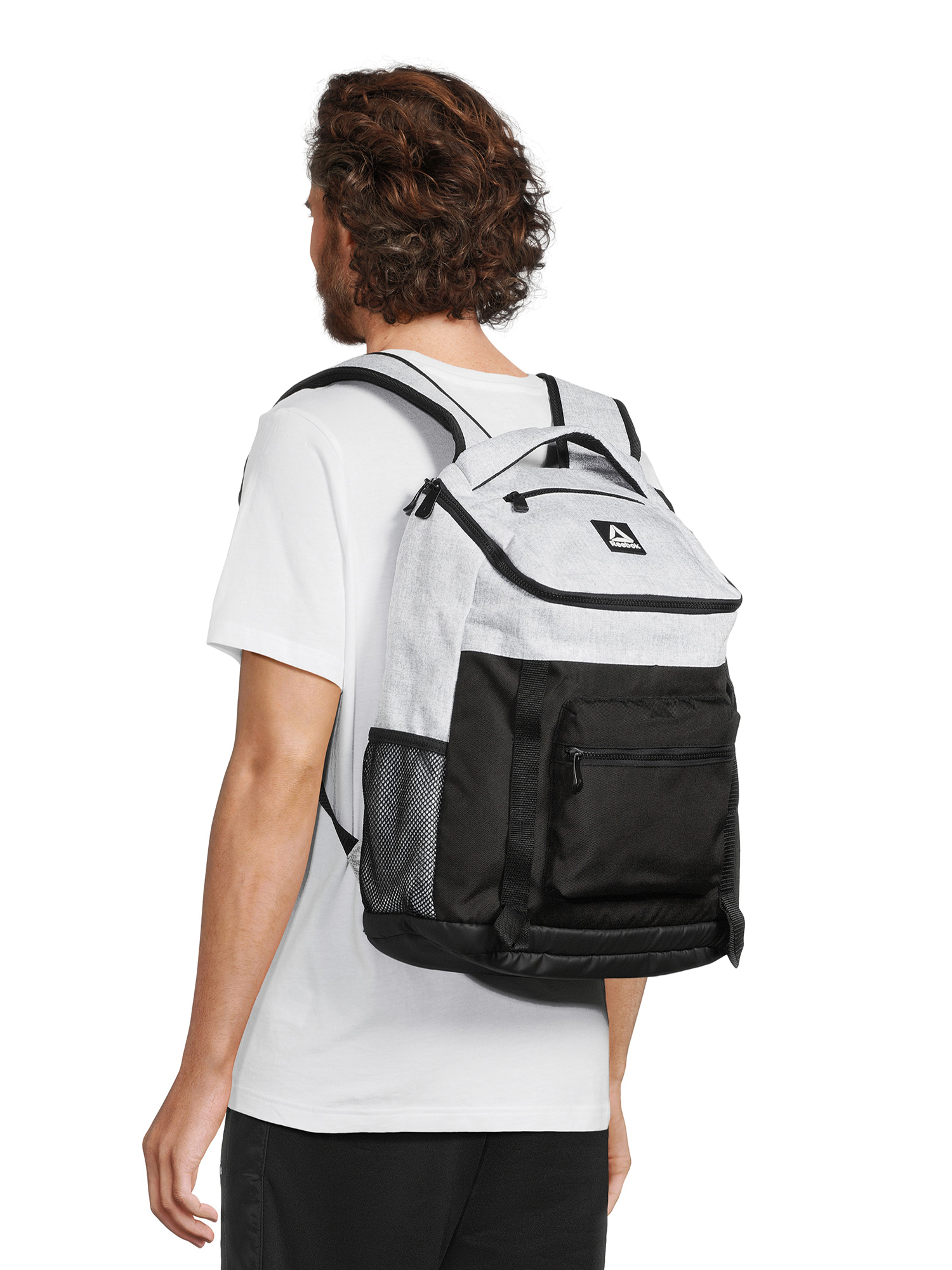 Reebok Unisex Adult Bobbie Top Loader 18.5" Laptop Backpack, Light Heather Grey - image 3 of 6