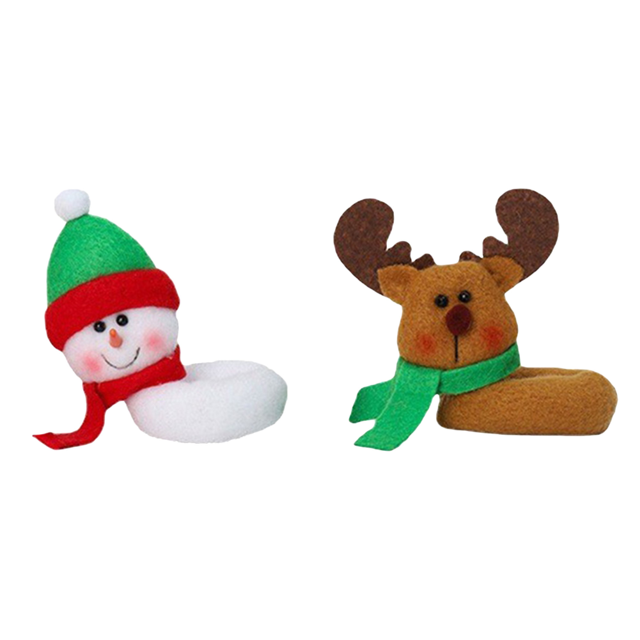Mesa Navideña Cubierta Barba Larga Papá Noel para Copa Vino (muñeco Nieve)