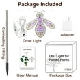 thumbnail image 5 of Plant Grow Light, Bee Shape Full Spectrum LED Grow Lights for Indoor Plant, 3 Colors Growing Lamp Height Adjustable with Timer, Ideal for Small Plants, 5 of 9