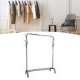 thumbnail image 1 of Floor Clothing Rack, Heavy Duty Freestanding Clothing Rack with Side Hooks for Drying Clothes Black,White, 1 of 7