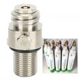 thumbnail image 1 of Válvula de cilindro de soda, rosca Válvula de cilindro de soda Accesorios de soda Convertidor de adaptador de recarga de Co2 para M18x1.5 TR21-4 Galvanoplastia Plata, 1 of 5
