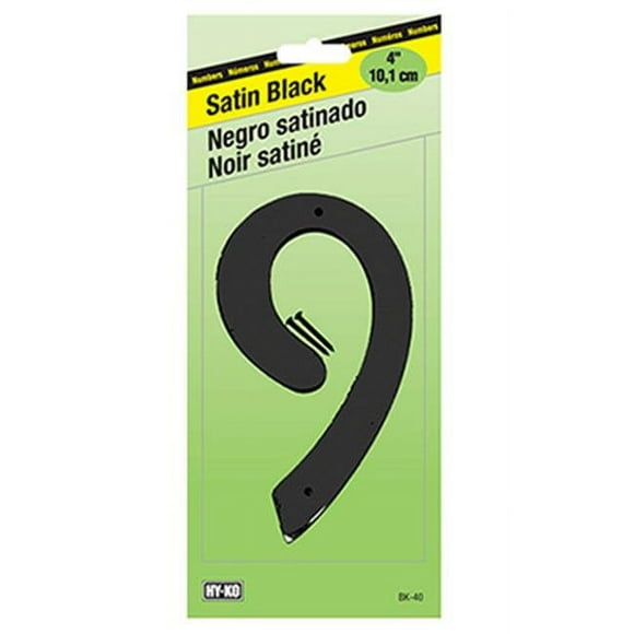 Hy-Ko Products BK-40-9 4 in. Zinc Number 9 Black Finish Nails