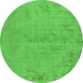 thumbnail image 1 of Ahgly Company Indoor Round Oriental Green Industrial Area Rugs, 5' Round, 1 of 4