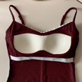 thumbnail image 6 of Women Lace Trim V Neck Cami Tank Top, Spaghetti Strap Front Decor Button Ribbed Knit Slim Fit Camisole, Soft Stretchy Lightweight Sleeveless Layering Shirt for Daily Office Loungewear Outfits, 6 of 6