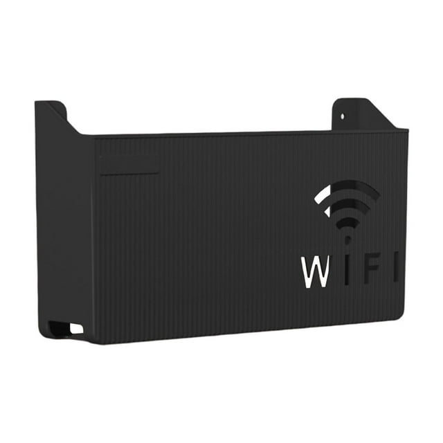 Nilvkv Boîte de Rangement Murale Support de Routeur Boîte de Rangement Sans Perçage Murale Adaptée au Rangement de Routeur à Domicile, Organisation et Rangement