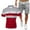 Red, variant on Ediodpoh Mens Suits Men's Tight Training Wear Sports Fitness Wear Running Wear Sweat Absorption Quick Drying Short Sleeved T Shirt Top Plus Shorts Two Piece Set Men's Shorts Suit Hot Pink XL