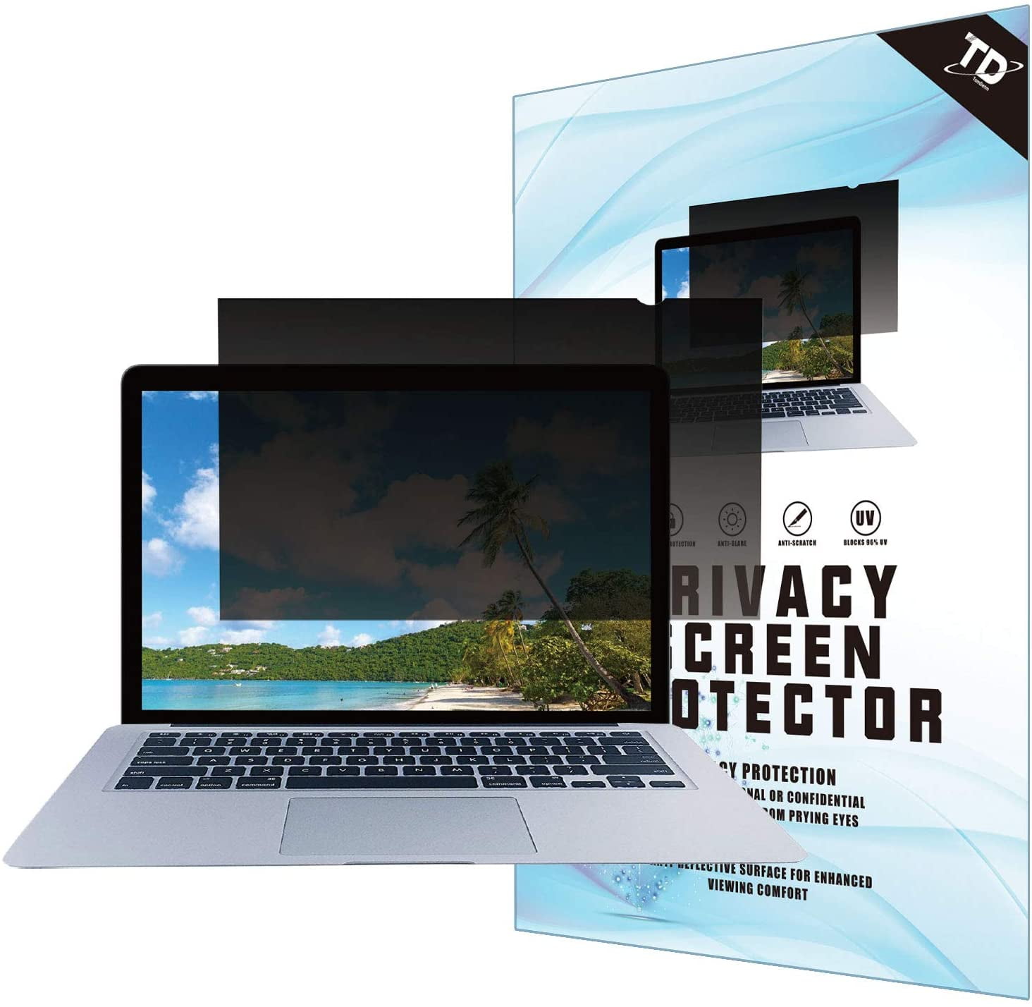 Anti-Glare Blocks 96% UV,Anti-Scratch with 4:3 Aspect Ratio 12.1 Inch Privacy Screen Filter for Standard Laptop 