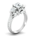 thumbnail image 2 of Classic Three Stone Surprise Diamond Ring 2.6 Ct Diamond 14K White Gold Over, 2 of 2