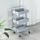 thumbnail image 4 of Carrito Auxiliar Organizador Multi-usos 3 Niveles Ruedas 360 ShopMall SM-CARRITO GY, 4 of 7