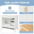 thumbnail image 6 of 36 inch Bathroom Vanity with Sink, One Cabinet with Soft-closing Doors, 4 Soft-Closing Drawers, Metal Handles, Black, 6 of 9