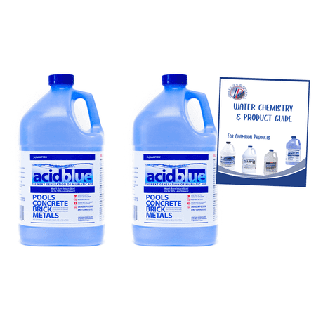 Acid Blue Muriatic Acid by CPDI - Swimming Pool pH Reducer Balancer | Buffered, Low-Fume