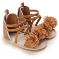 thumbnail image 3 of Infant Baby Girls Sandals Soft Sole T-Strap Toddler Flats First Walkers Summer Shoes, 3 of 7