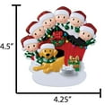 thumbnail image 5 of Personalized Family of 6 with Dog Christmas Ornament 2024 - Custom 1 Count Ornaments by Elves, 5 of 9