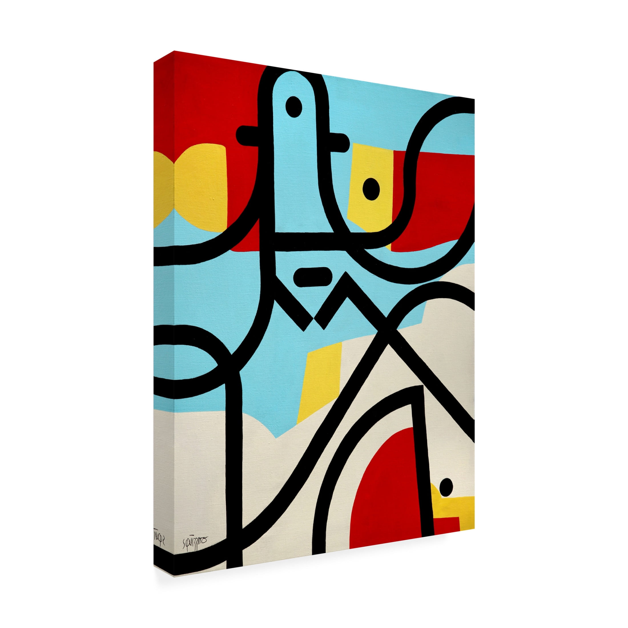 Canvas Wall Art - Antony Squizzato 'Johnny B' Wall Art for Living Room, Bedroom, or Office Décor by Trademark Fine Art - 24 x 32 Inches