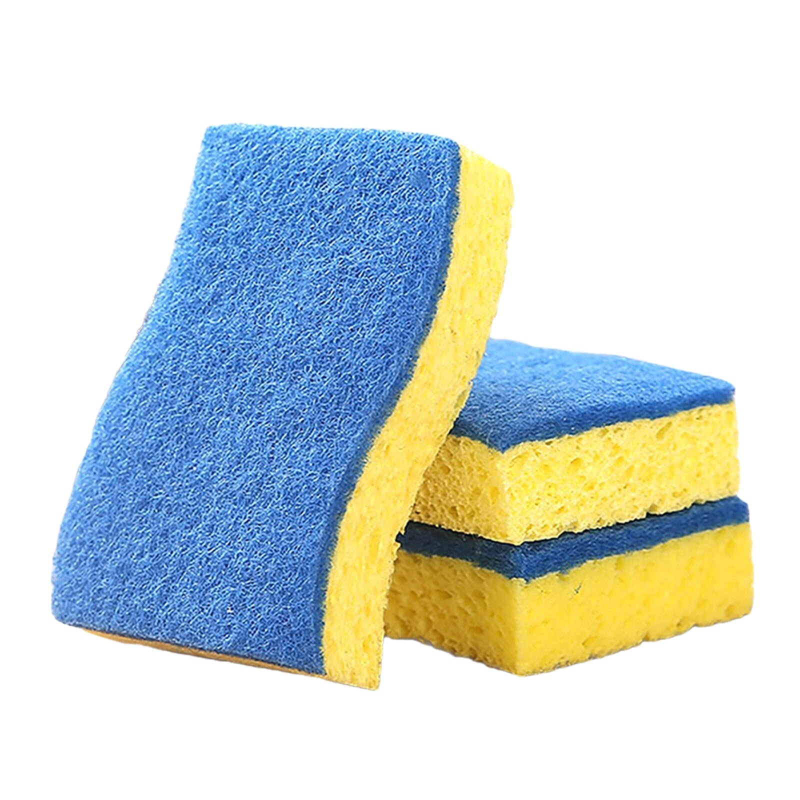 5 Pack NonScratch Dish Sponge, Dual Sided Kitchen Sponges for Dishes,Upgrade thickening