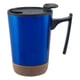 thumbnail image 1 of Paquete con 10 piezas de Taza doble pared acero/corcho con tapa 300 ml azul 8.5 x 12, 1 of 6