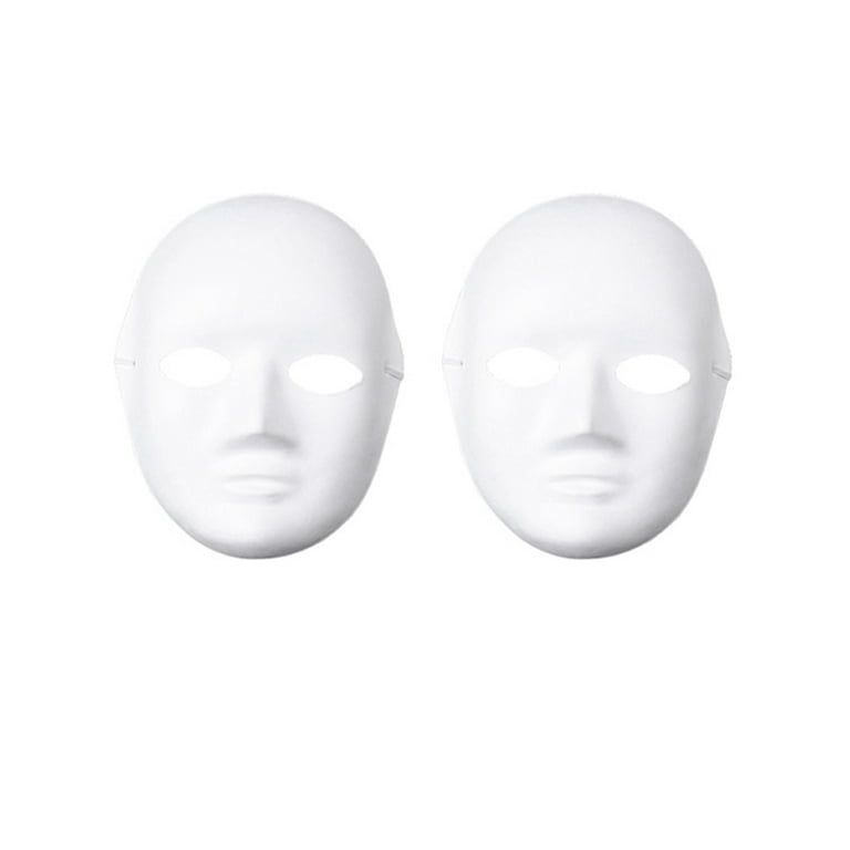 1pc White Blank Face Mask, Suitable For Parties, Dancing, Performances And  Stages