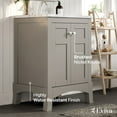 thumbnail image 4 of Eviva New Jersey 24-inch Transitional Grey Bathroom Vanity, 4 of 5