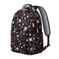 thumbnail image 2 of Paw Prints and Bones Backpack for School,Cute School Bag,Schoolbag with Adjustable Shoulder Straps & Padded Back,15.3"x11"x7.1"., 2 of 6