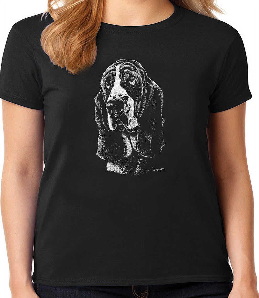 business legation peaceful Ladies T-shirt Basset Hound Dog Breed Gifts - Walmart.com