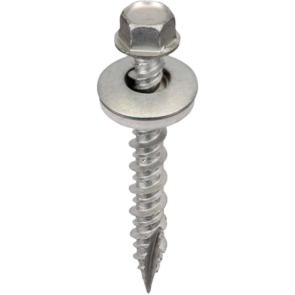 Acorn International Wood Screw, Self-Tapping, Galvanized - #9x1.5, 250 Count, Silver